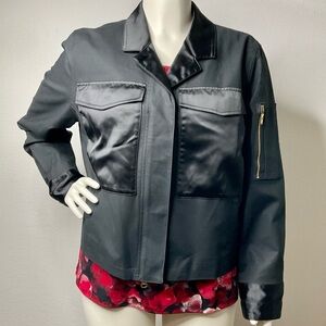 CAbi Back in Black Moto Style Jacket  sz XL